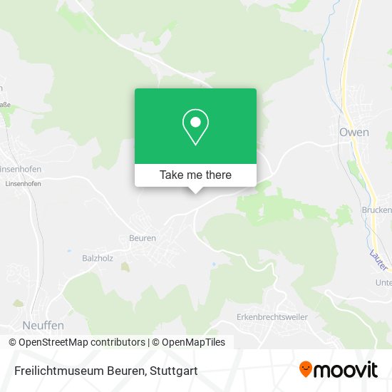 Freilichtmuseum Beuren map