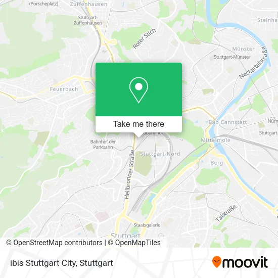 Карта ibis Stuttgart City