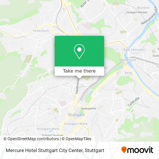 Mercure Hotel Stuttgart City Center map