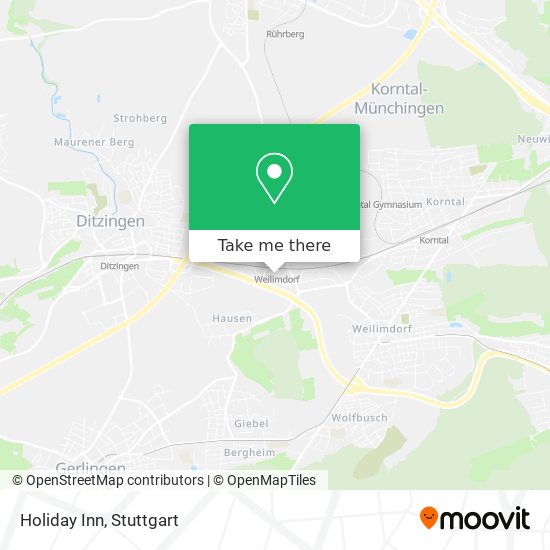 Holiday Inn map