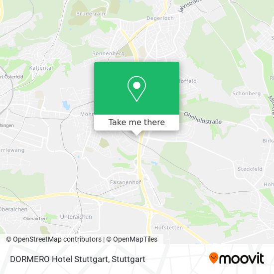 Карта DORMERO Hotel Stuttgart