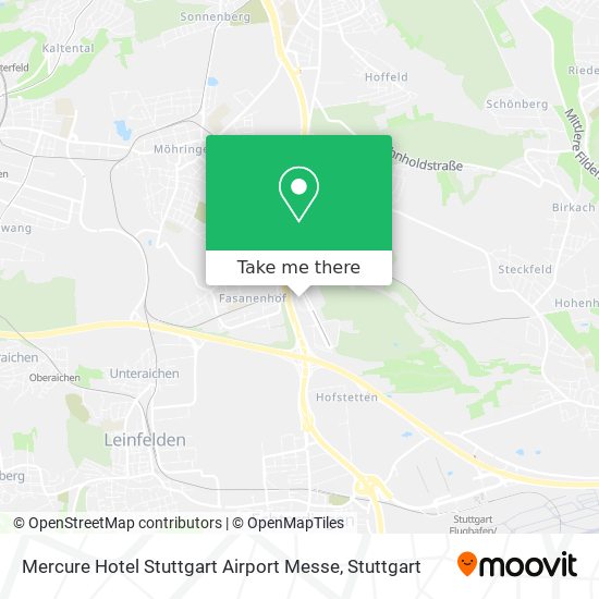 Карта Mercure Hotel Stuttgart Airport Messe