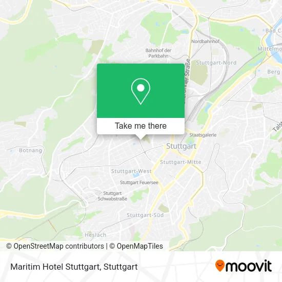Карта Maritim Hotel Stuttgart