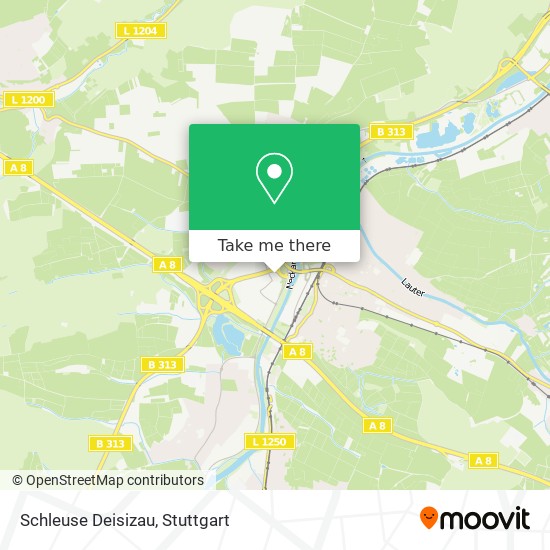Карта Schleuse Deisizau
