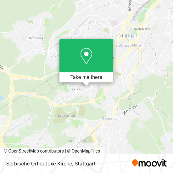 Карта Serbische Orthodoxe Kirche