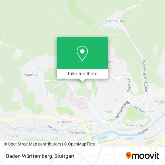 Карта Baden-Württemberg