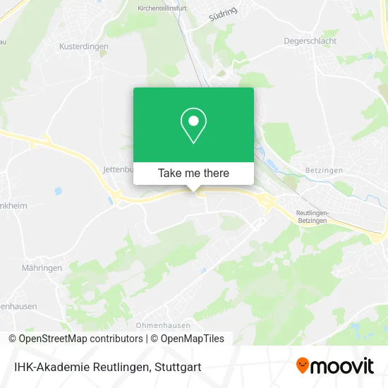 Карта IHK-Akademie Reutlingen