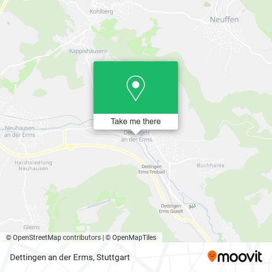 Dettingen an der Erms map