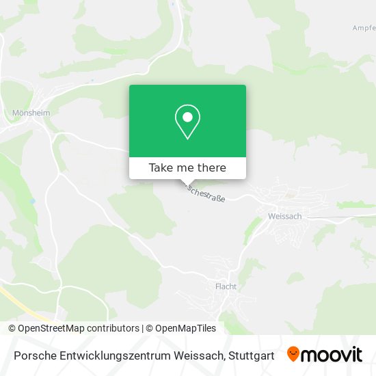Карта Porsche Entwicklungszentrum Weissach