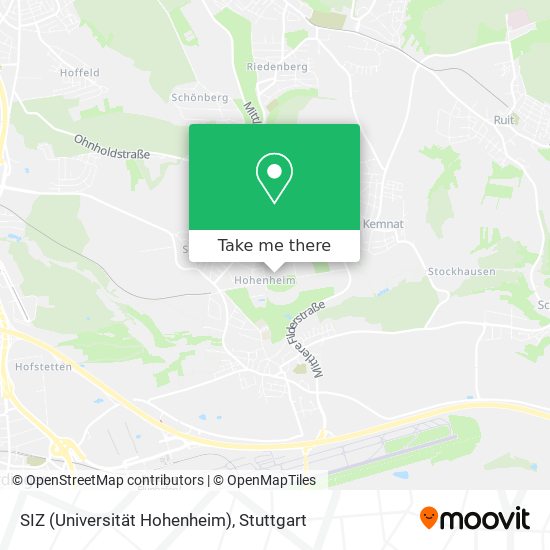 SIZ (Universität Hohenheim) map