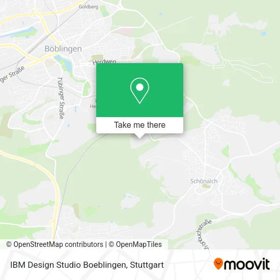 Карта IBM Design Studio Boeblingen