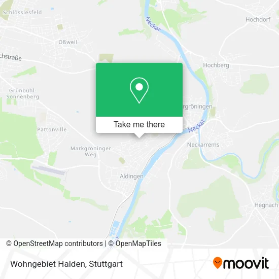 Карта Wohngebiet Halden