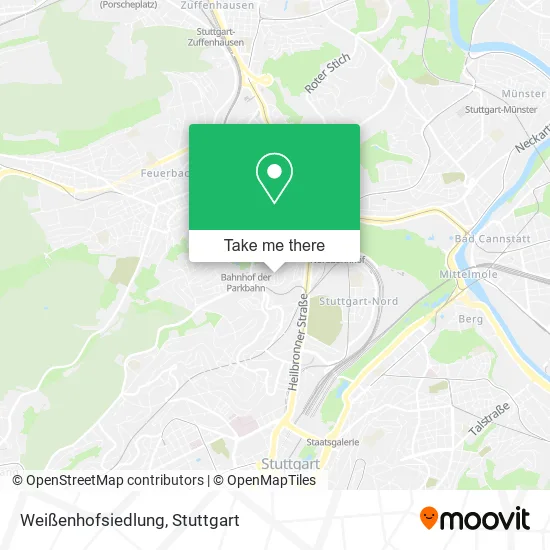 Карта Weißenhofsiedlung