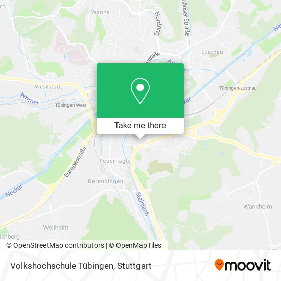 Карта Volkshochschule Tübingen