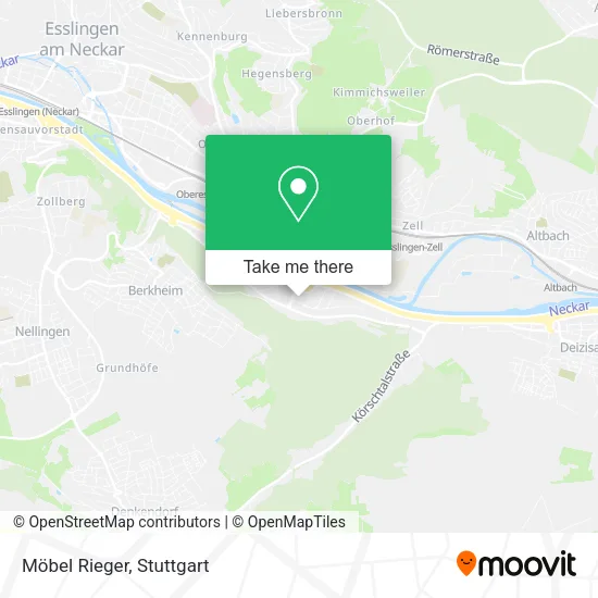 Карта Möbel Rieger