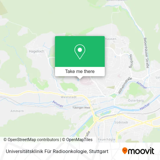 Карта Universitätsklinik Für Radioonkologie
