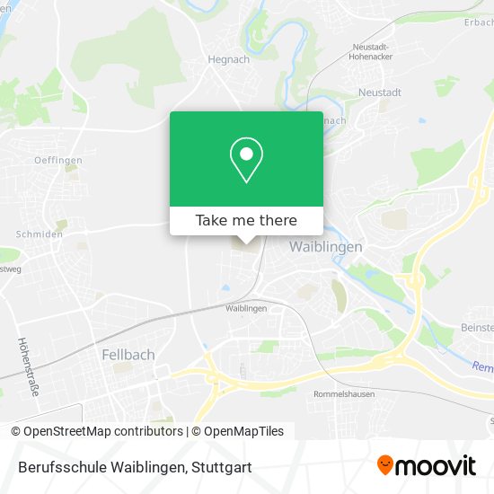 Карта Berufsschule Waiblingen