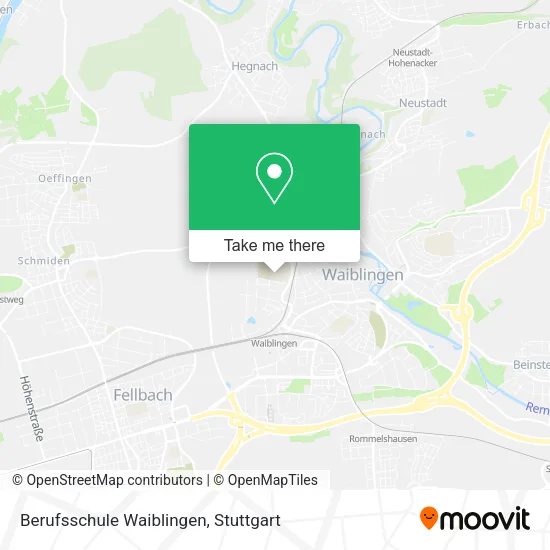 Berufsschule Waiblingen map