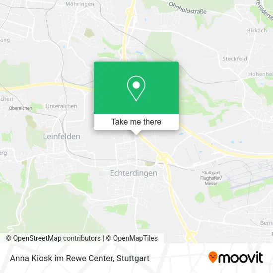 Карта Anna Kiosk im Rewe Center