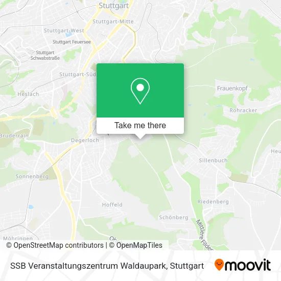 Карта SSB Veranstaltungszentrum Waldaupark