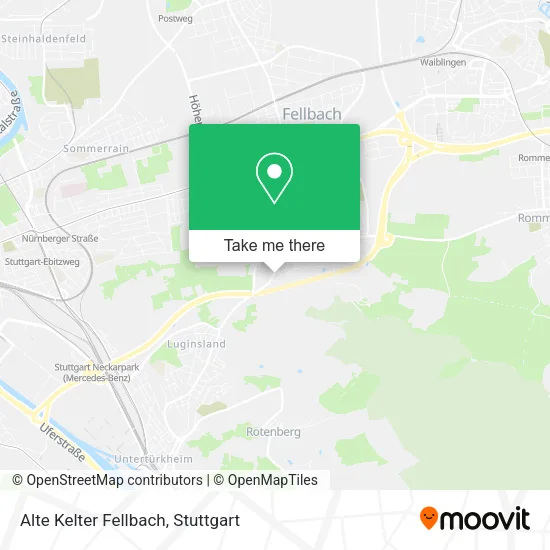 Карта Alte Kelter Fellbach