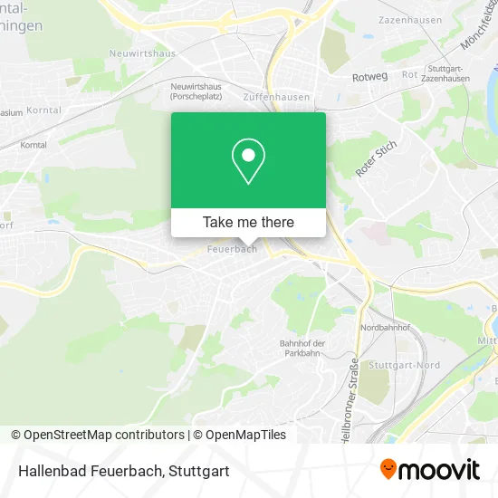 Карта Hallenbad Feuerbach