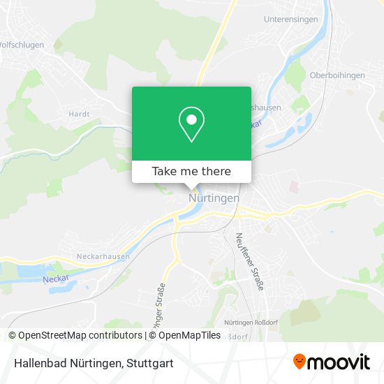 Hallenbad Nürtingen map