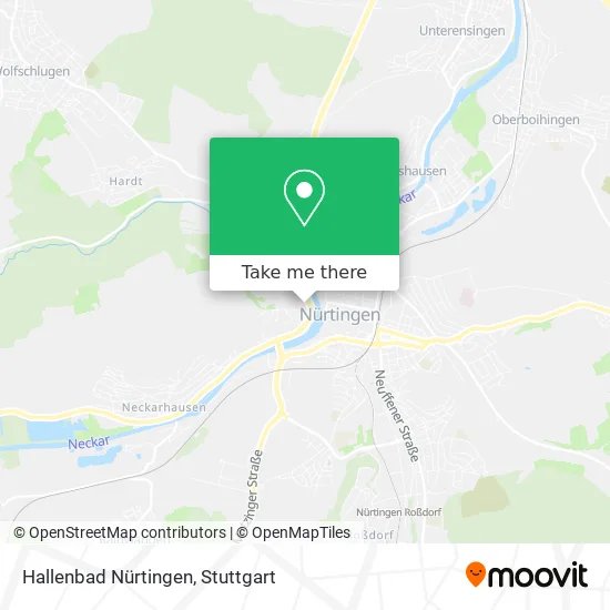 Карта Hallenbad Nürtingen