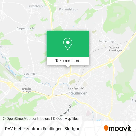 Карта DAV Kletterzentrum Reutlingen