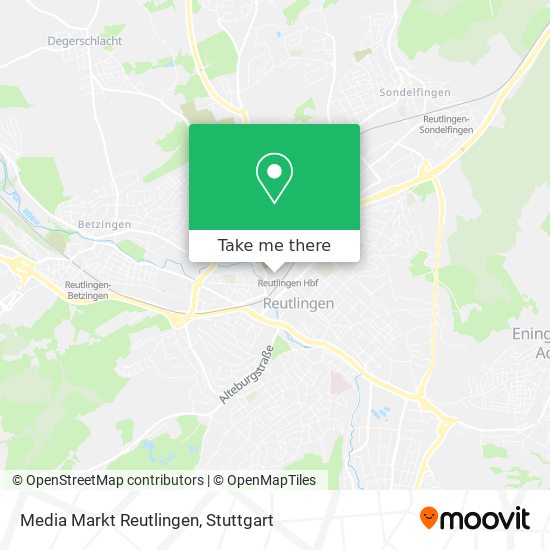Media Markt Reutlingen map