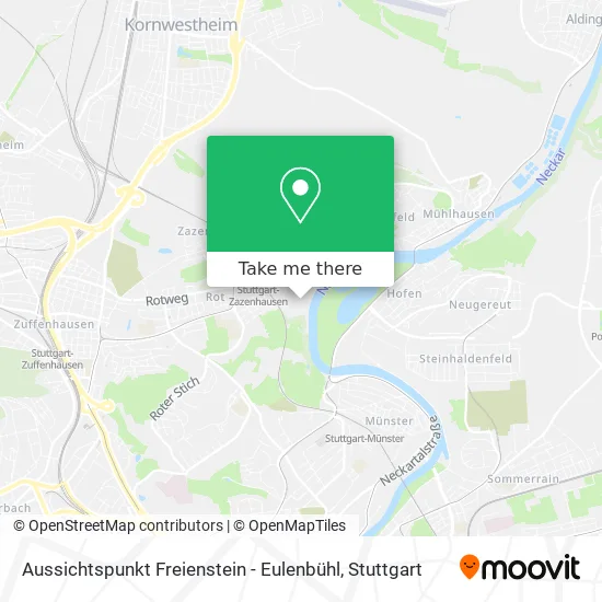 Карта Aussichtspunkt Freienstein - Eulenbühl