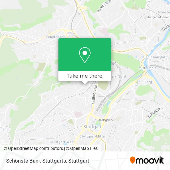 Schönste Bank Stuttgarts map