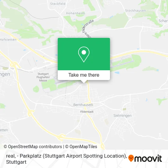 Карта real, - Parkplatz (Stuttgart Airport Spotting Location)