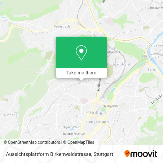 Карта Aussichtsplattform Birkenwaldstrasse