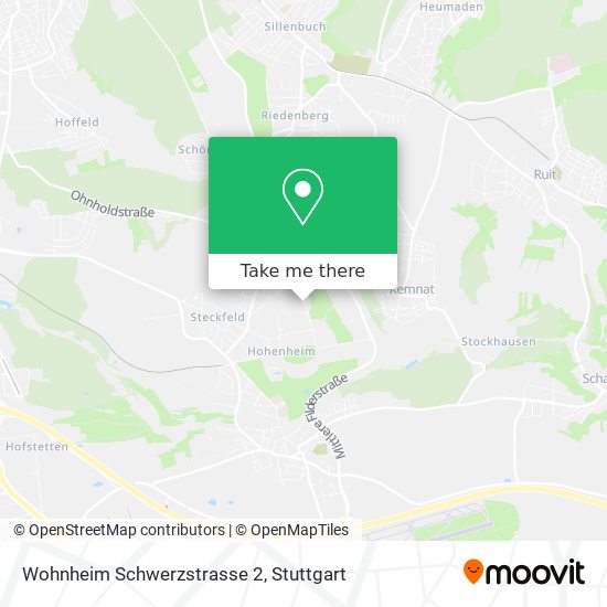 Карта Wohnheim Schwerzstrasse 2