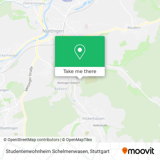 Карта Studentenwohnheim Schelmenwasen