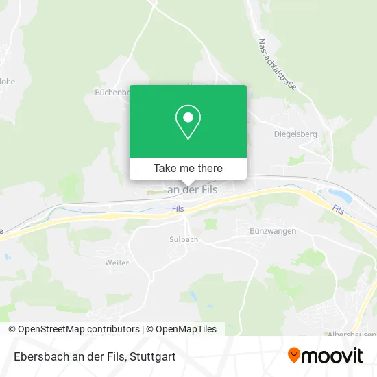 Карта Ebersbach an der Fils