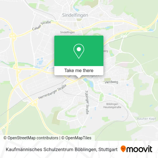 Карта Kaufmännisches Schulzentrum Böblingen