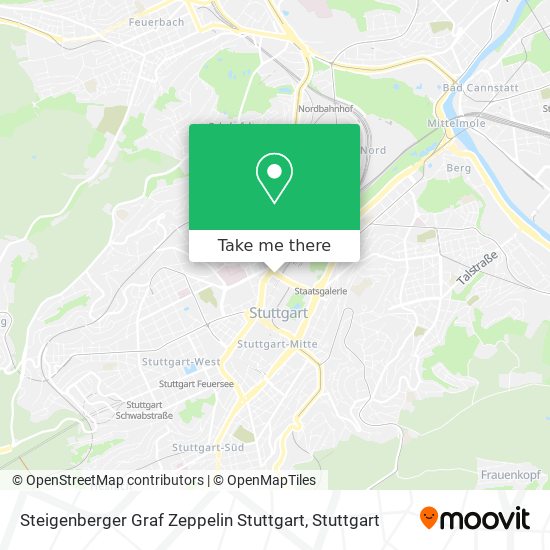 Steigenberger Graf Zeppelin Stuttgart map