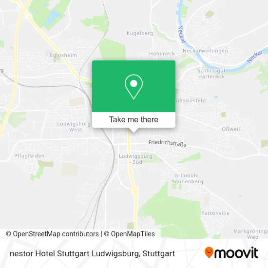 Карта nestor Hotel Stuttgart Ludwigsburg