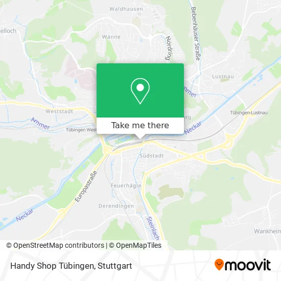 Карта Handy Shop Tübingen