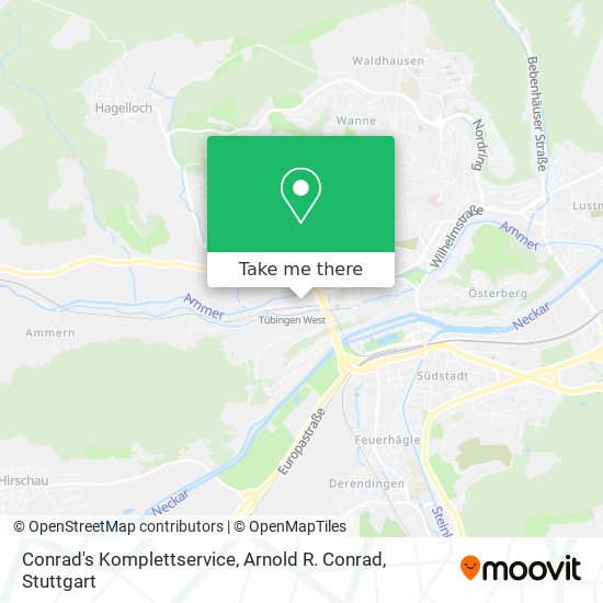 Conrad's Komplettservice, Arnold R. Conrad map