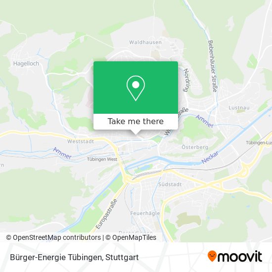 Bürger-Energie Tübingen map
