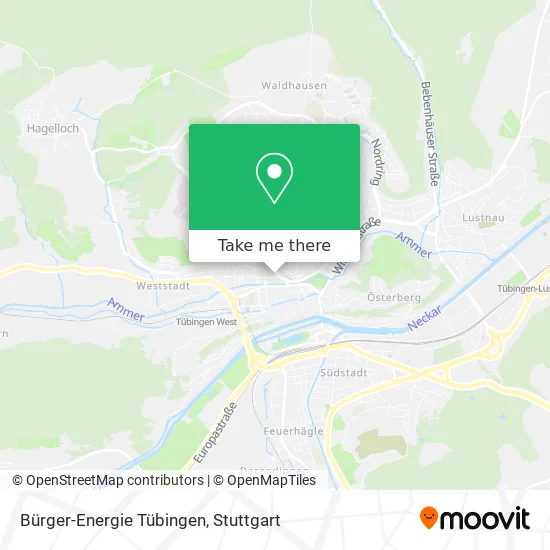 Карта Bürger-Energie Tübingen