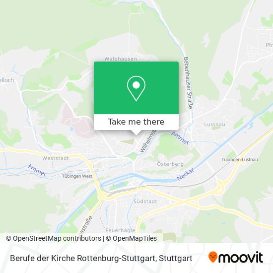 Berufe der Kirche Rottenburg-Stuttgart map