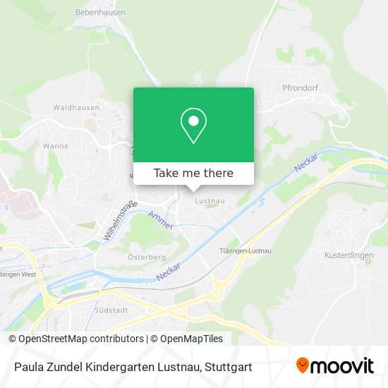 Paula Zundel Kindergarten Lustnau map