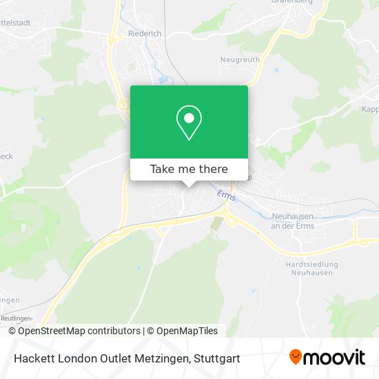 Карта Hackett London Outlet Metzingen