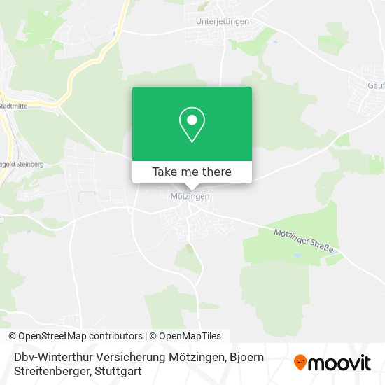 Dbv-Winterthur Versicherung Mötzingen, Bjoern Streitenberger map