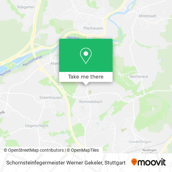 Карта Schornsteinfegermeister Werner Gekeler