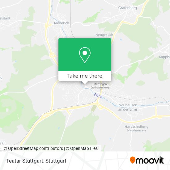 Teatar Stuttgart map